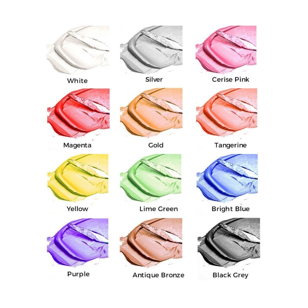 Picture of Mont Marte Metallic Acrylic Colour Paint - Set of 12 (36ml)
