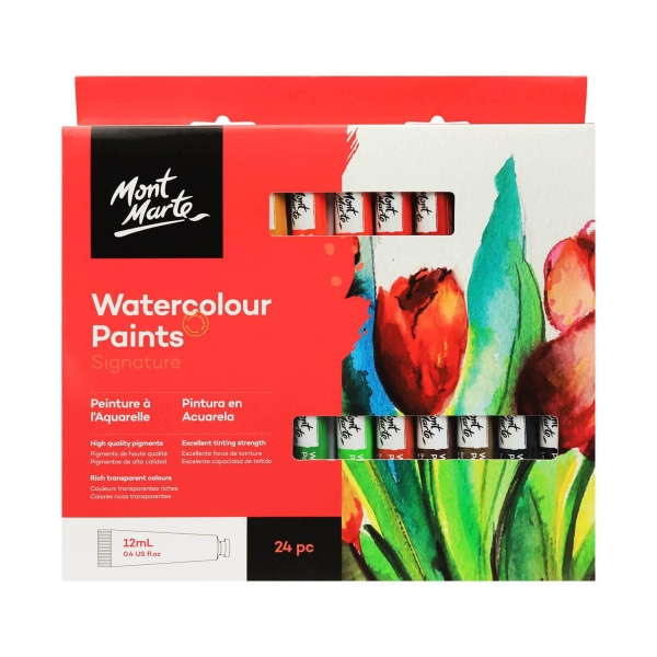 Picture of Mont Marte Water Colour Paints - Set of 24 (12ml)
