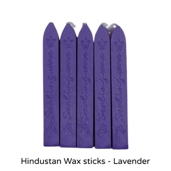 Picture of HTC Square Wax Stick Set Of 5 - Lavender