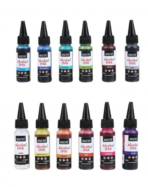 Picture of Brustro Alcohol Ink St of 12x20ml