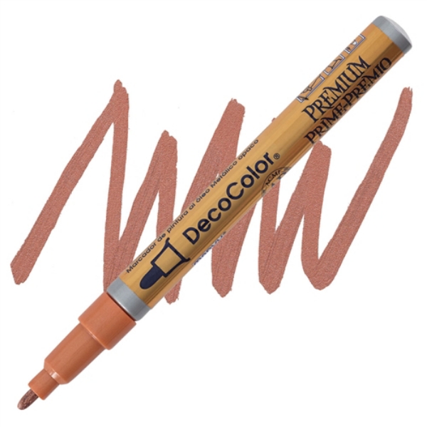 Decocolor Premium Paint Marker 3mm Fine Tip Copper