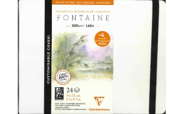 Picture of Clairefontaine 100% Cotton Sewn Watercolor (Hot pressed) - 16 x 21 cm