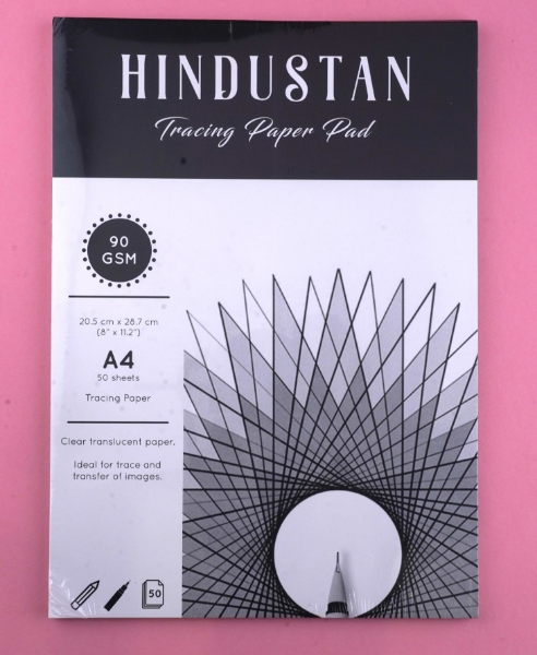 Picture of Hindustan Tracing Paper Pad 90Gsm  A4 (50 Sheets)