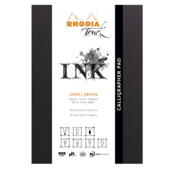 Picture of Rhodia Touch - Ink Simili Japon Calligrapher Pad - (16 x 21 cm)