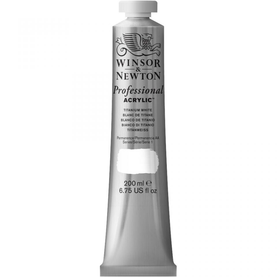 Winsor Newton Professional Acrylic Titanium White 200 ml