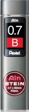 Picture of Pentel Ain Stein 0.7 mm x 60 mm B Lead, Pack of 40 pcs (C277-B)