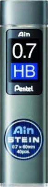 Picture of Pentel Ain Stein 0.7 mm x 60 mm HB Lead, Pack of 40 pcs 