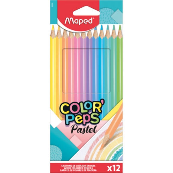 Picture of Maped Color Peps Pastel - Color Pencils (Set of 12)
