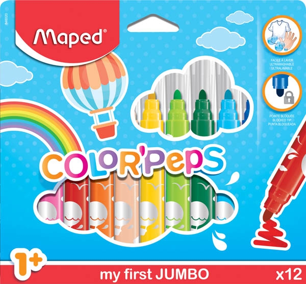 Picture of Maped Color Peps - Jumbo Pens (Set of 12)