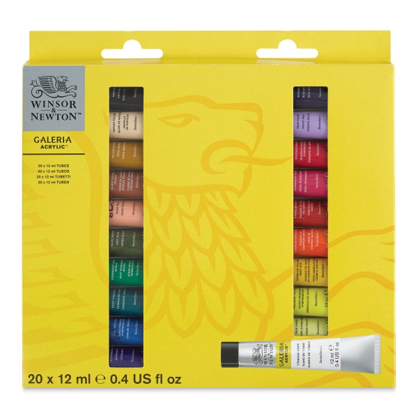 Picture of Winsor & Newton Galeria Acrylic - Set of 20 tubes (12 ml)