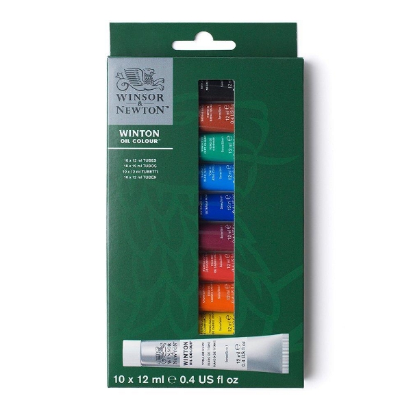 Picture of Winsor & Newton Winton Oil Colour - Set of 10 tubes (12 ml)