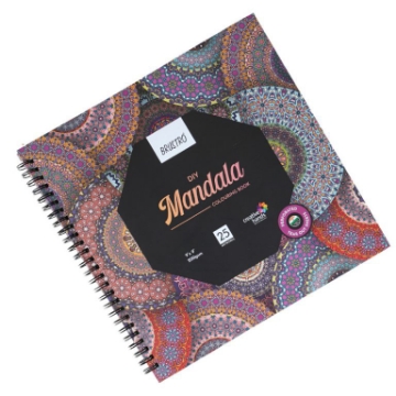 Picture of Brustro - DIY Mandala Colouring Book 200gsm ( 9"x 9")