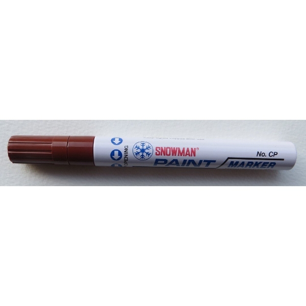 Picture of Snowman Oil Based Paint Marker - Brown (Medium Tip)