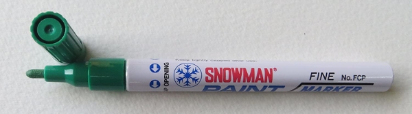 Picture of Snowman Oil Based Paint Marker - Green (Fine Tip)