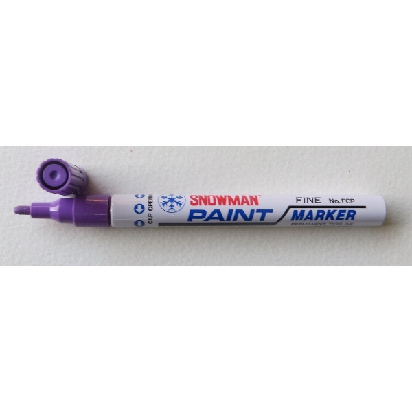 Picture of Snowman Oil Based Paint Marker - Violet (Fine Tip)