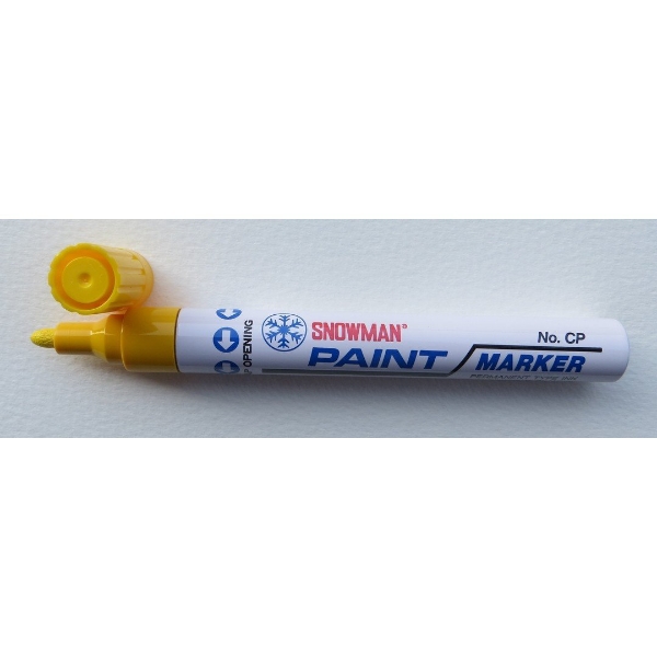 Snowman Oil Paint Marker Yellow Medium Tip