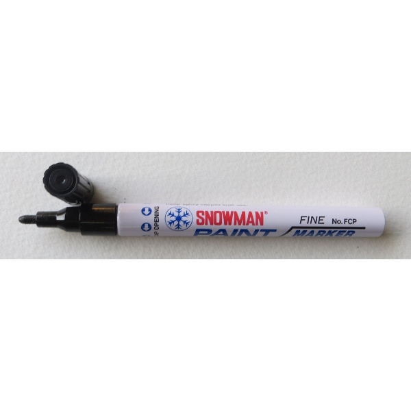 Picture of Snowman Oil Based Paint Marker -Black (Fine Tip)