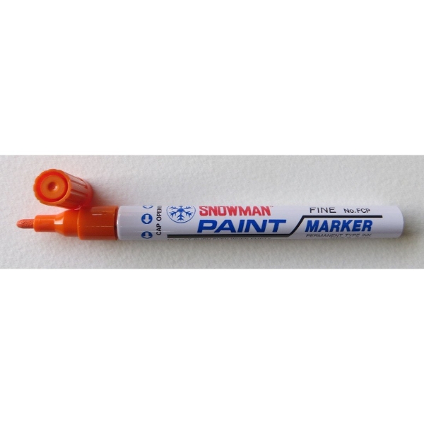 Picture of Snowman Oil Based Paint Marker - Orange (Fine Tip)