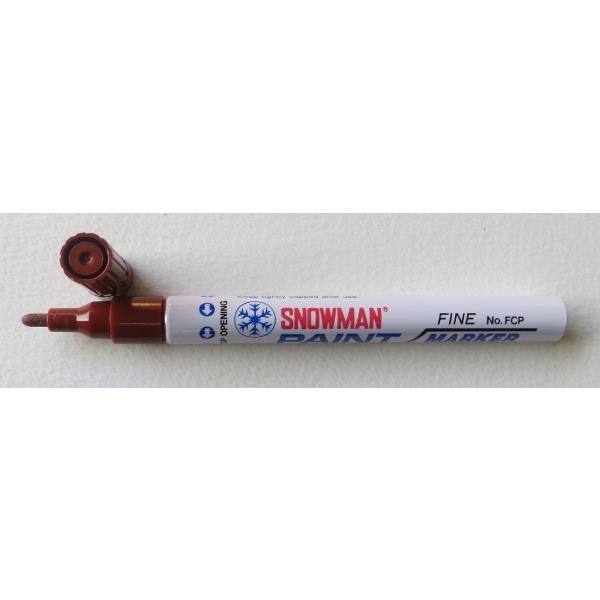 Picture of Snowman Oil Based Paint Marker - Brown (Fine Tip)
