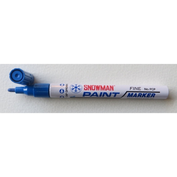 Picture of Snowman Oil Based Paint Marker - Blue (Fine Tip)