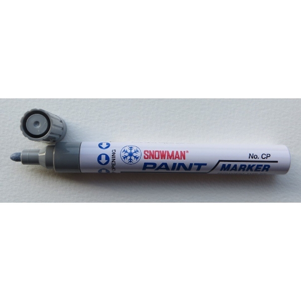 Picture of Snowman Oil Based Paint Marker - Grey (Medium Tip)