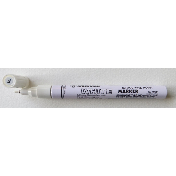 Picture of Snowman Oil Based Paint Marker - White (Extra Fine Tip)