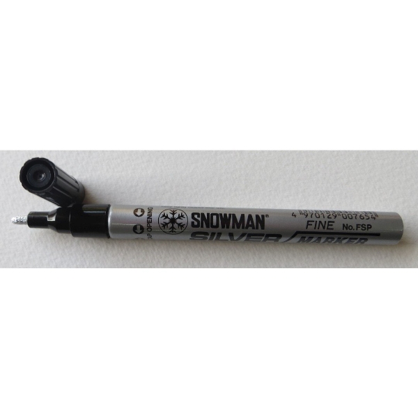 Picture of Snowman Oil Based Paint Marker - Silver (Fine Tip)