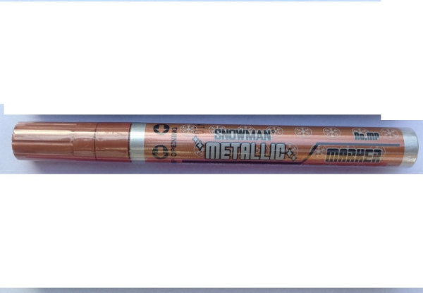 Picture of Snowman Oil Based Paint Marker - Metallic Copper (Medium Tip)