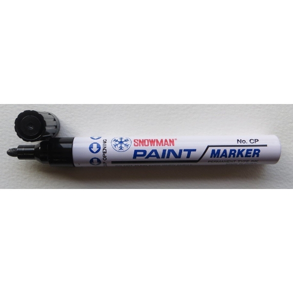 Picture of Snowman Oil Based Paint Marker - Black (Medium Tip)