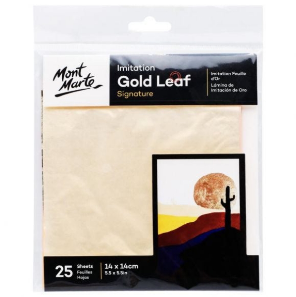 Picture of Mont Marte Gold Leaf - Pack of 25 Sheets