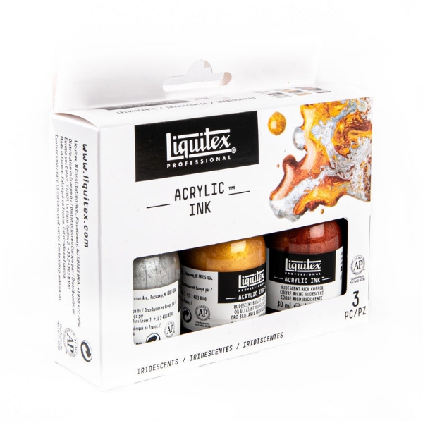 Picture of Liquitex Professional Acrylic Iridescent Ink - Set of 3 (30ml)