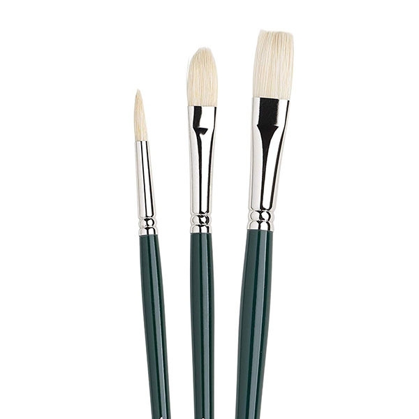 Picture of Winsor & Newton Winton Hog Bristle Brush Pack of 3