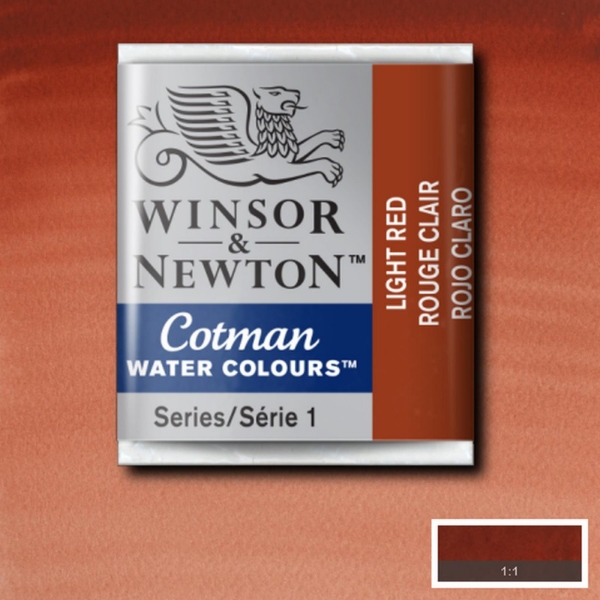 Picture of Winsor & Newton Cotman Water Colour Half Pan Light Red (SR-1) 