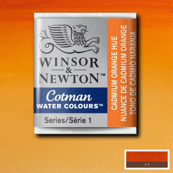 Picture of Winsor & Newton Cotman Water Colour Half Pan Cadmium Orange Hue (SR-1)