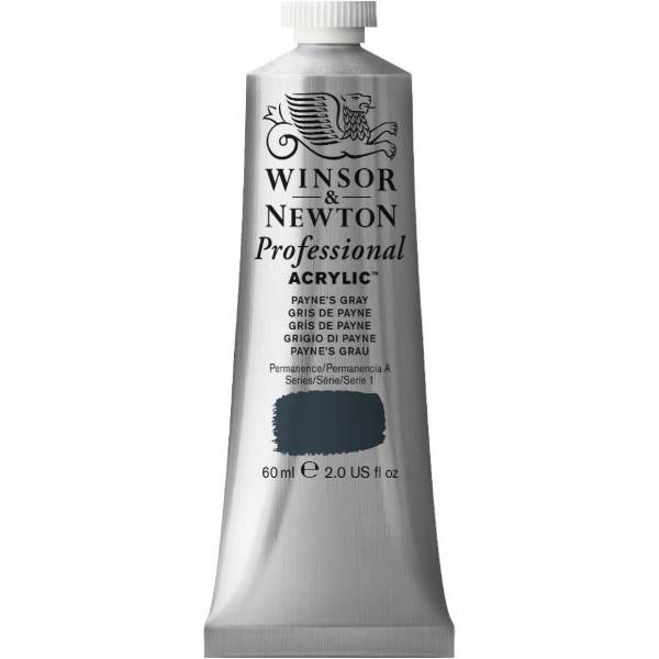 Picture of Winsor & Newton Professional Acrylic Colour 60ml - Payne's Grey (S-1)