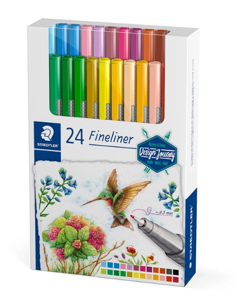 Picture of Staedtler Fineliner Pen - Set of 24