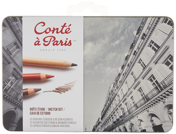Picture of Conte a' Paris Assorted Sketching & Drawing Pencil Set of 12
