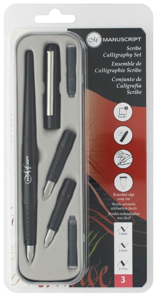 Picture of Manuscript Scribe Calligraphy Pen Set of 3