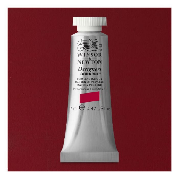 Picture of Winsor & Newton Designers Gouache 14ml - SR3 - Perylene Maroon(507)