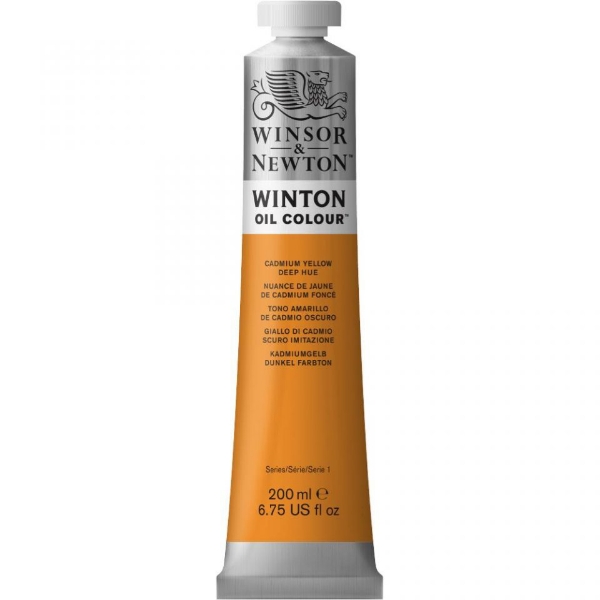 Picture of Winsor & Newton Winton Oil Colour - 200ml Cadmium Yellow Deep Hue(115)