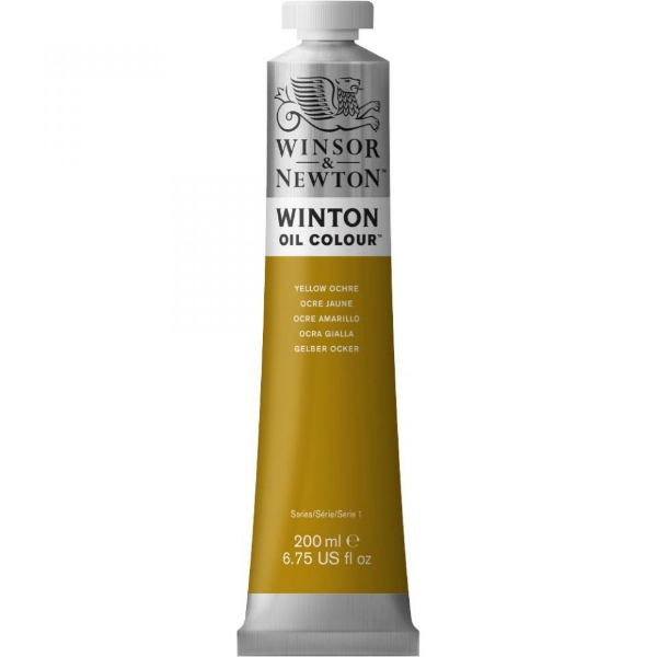 Picture of Winsor & Newton Winton Oil Colour - 200ml Yellow Ochre(144)