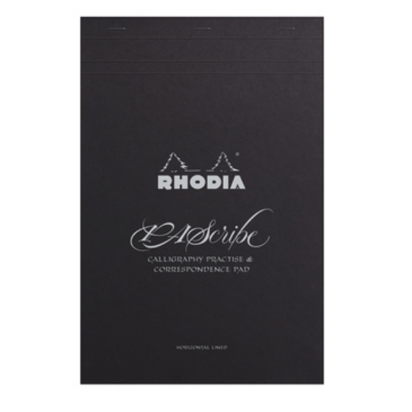 Picture of Rhodia PAscribe Calligraphy Practise Black Pad (21x32cm)