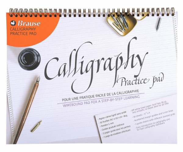 Picture of Brause Calligraphy Ivory Practice Pad 90Gsm A4 - 50 Sheets
