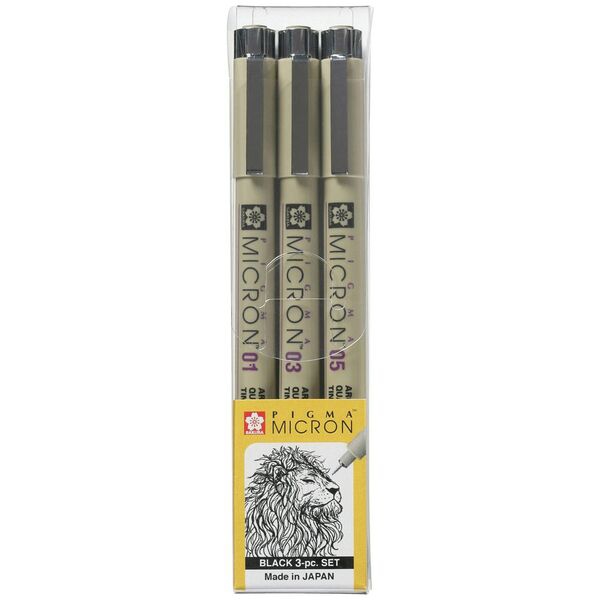 Picture of Sakura Pigma Micron Pen - Set of 3