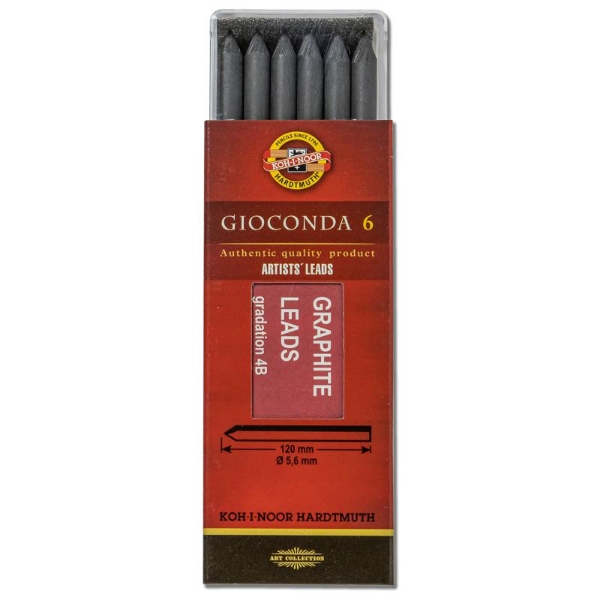 Picture of Kohinoor Graphite Leads 4B - Set of 6 