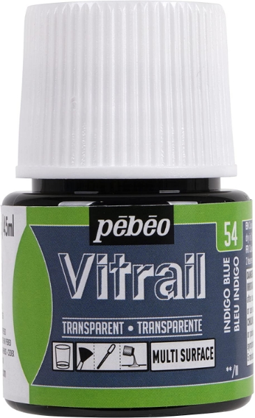 Picture of Pebeo Vitrail - 45ml Indigo Blue (54) 