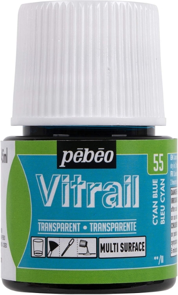 Picture of Pebeo Vitrail - 45ml Cyan Blue (55)