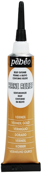 Picture of Pebeo Vitrail Cerne Relief Outliner - 20ml Vermeil Gold