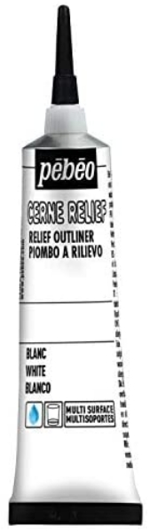 Picture of Pebeo Cerne Relief Outliner - 20ml White