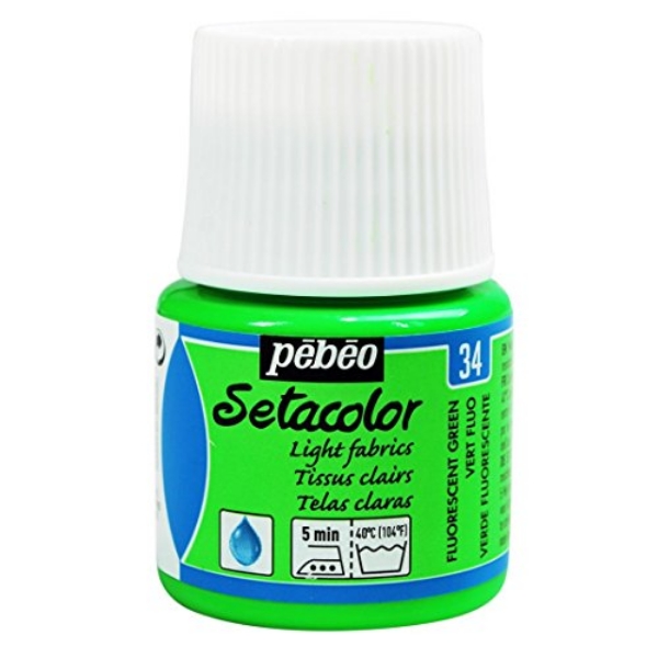 Picture of Pebeo Setacolor Light Fabrics - 45ml Fluo Green(34)
